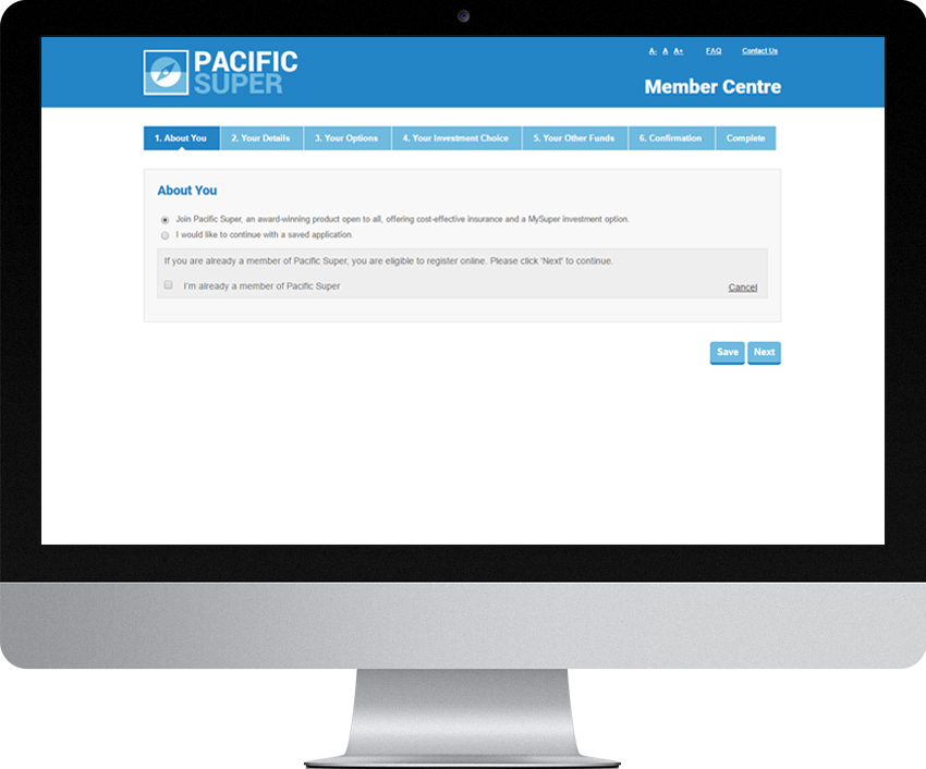 Pacific Super - Member Join Online (MJOL)